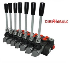 7 Spool Hydraulic Directional Control Valve 11gpm 40L Double Acting Cylinder ex