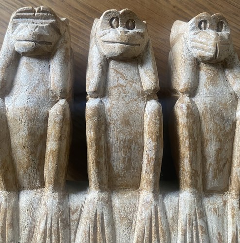 Three wise monkeys - three,