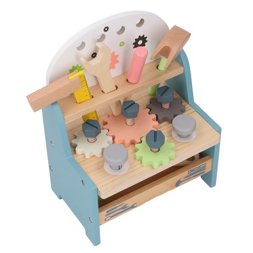 Wooden construction bench toy - construction,