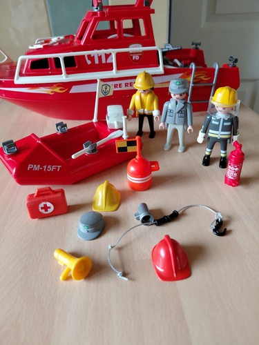 Playmobil fire boat - boat, 3128