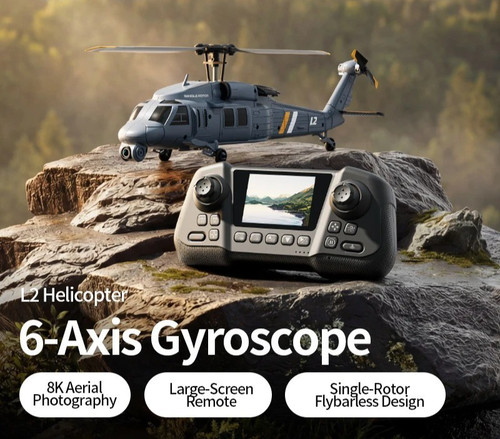 Helicopter with camera - camera, 8k