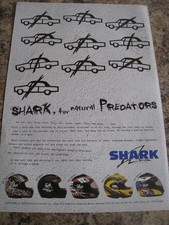 SHARK HELMETS SHARK NATURAL PREDATORS STOKE-ON-TRENT 1997 ADVERT A4 FILE 51