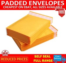 GOLD PADDED BUBBLE ENVELOPES