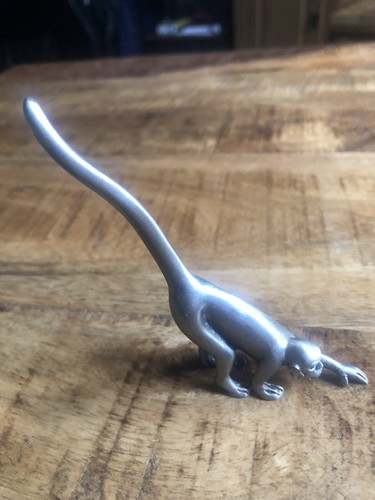 Vintage long tail - tail, pewter