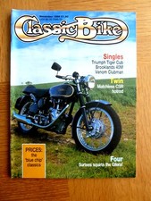 Classic Bike Magazine Nov 1 986 Triumph Tiger Cub, Brooklands 40M, Matchless CSR