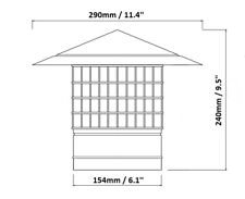 CHIMNEY COWL WITH BIRD GUARD