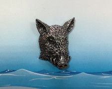 Wild Boar's Head Silver Pewter