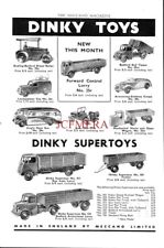 1950s DINKY Toys ADVERT Bedford Articulated Lorry, Diesel Roller Print Ad 701/21