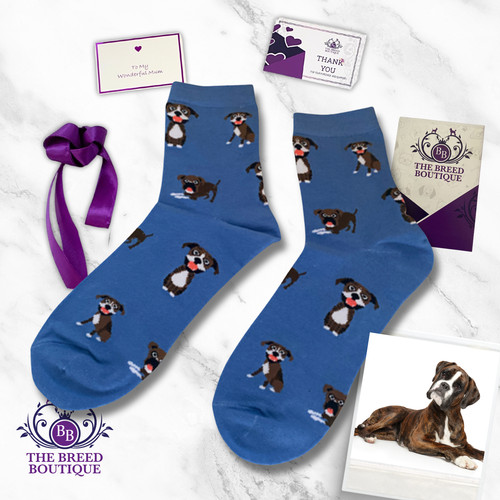 Boxer dog socks pairs - boxer,