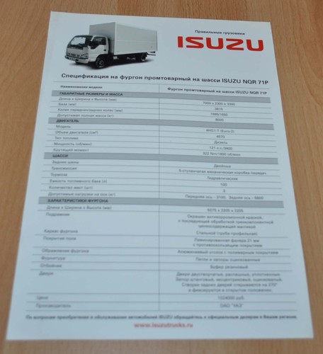 Isuzu nqr 71p truck - 71p,