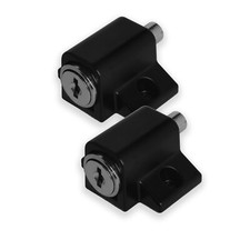 XFORT 2 Pack Black Patio Door