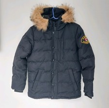 Zavetti Canada Junior Oshawa Puffer Padded Hooded Parka Jacket Coat / XL / Black