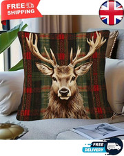 Stag Deer Cushion Cover Rustic