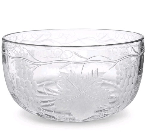 Edwardian engraved crystal - 6x,