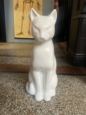 Vintage White Ceramic Cat