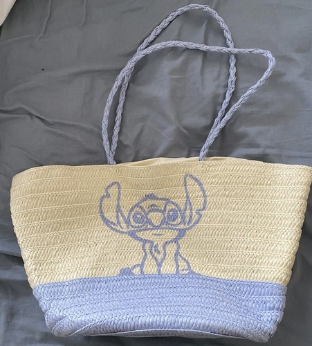 Straw woven tote bag - bag, stitch