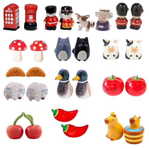 Ceramic salt pepper set - ceramic,