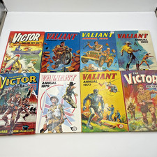 8 x Valiant & Victor Annuals 1966 1969 1976 1977 1979 1980 1985 2011         B14