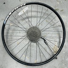 Used Carrera Rear Wheel | 700c”  | Disk Brakes | 9 Speed cassette | QR Axle
