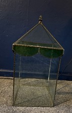 Vintage Leaded Glass Terrarium