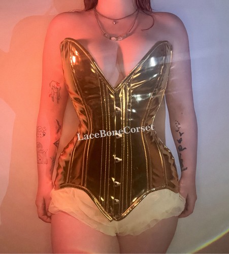 Double steel boned overbust - steel,