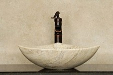 Stone sink bathroom vessel
