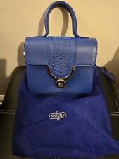 ENNIGALDI Blue Handbag Beautifully Crafted + Dust Bag LUXURY DESIGNER  RRP £1150