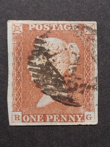 Sg8 penny red letters - 1d, rg