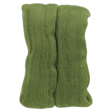 Clover natural wool roving - natural,