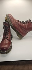Dr Martens 1460 Smooth Cherry Red Boots UK 7 – Worn Once – Excellent Condition