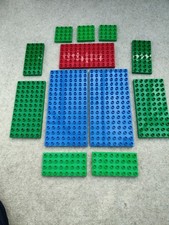 Duplo LEGO 12 Base Plates, Different Sizes And Colours