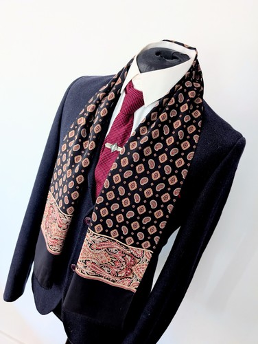 Men vintage paisley black - vintage,