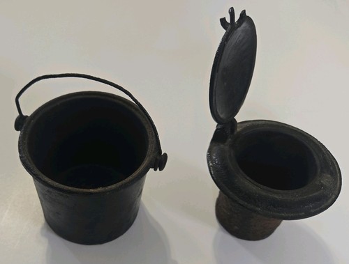 Antique cast iron glue pot - antique,