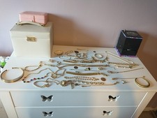 Job Lot Gold Tone Costume Jewellery