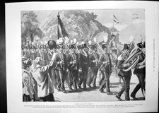Antique Print Miners' Gala Day Germany Refractory Torpedo Demonstrated 1899