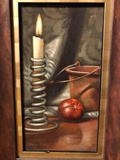 Framed Oil Painting Signed  By Artist Diane Urwin 11.75” X 7.75 “