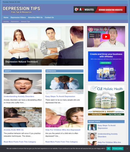Depression tips website - tips,