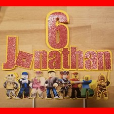 Birthday Cake Topper - Roblox