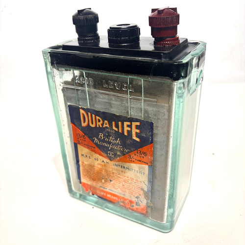 Vintage dura life car battery - dura,