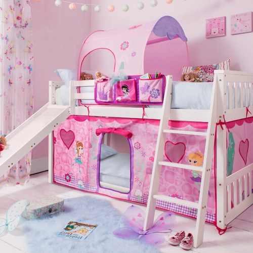 Tuva low cabin bed with - bed,