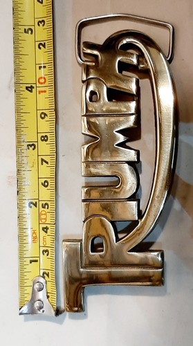 Vintage triumph solid - solid, brass