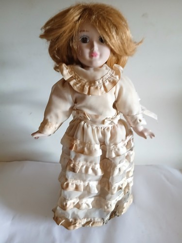 Vintage porcelain doll - doll, 13"
