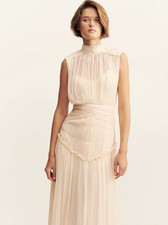 SHONA JOY Clemence Dress Cream