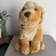 Living Nature Golden Retriever Puppy Soft Toy 23cm – Excellent Condition