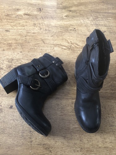Hush puppies black - hush, leather