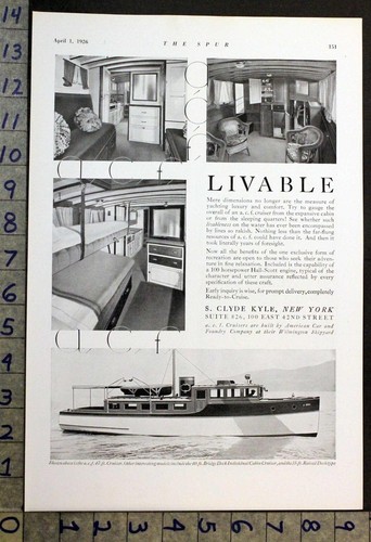 1926 hall scott - motorboat, car
