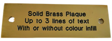 3" X 1" Solid Brass