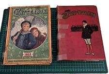 2x Antique Children's Illustrated Books, Chatterbox 1912, The Captain XLII 1919