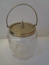 Vintage Glass Biscuit Barrel