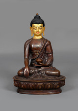 Gold Face Plated Shakyamuni